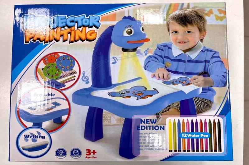 Проектор на столик синій 6886