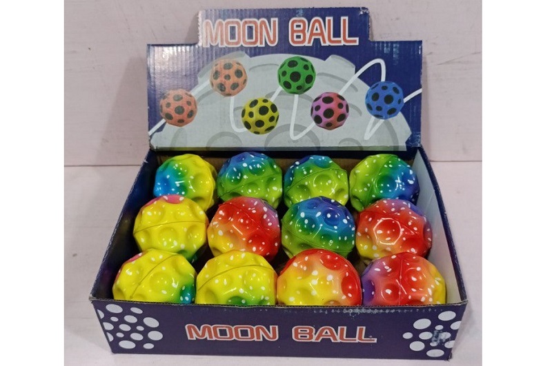 Дитячий м'яч антигравітаційний кольоровий, світиться  УПАК12шт