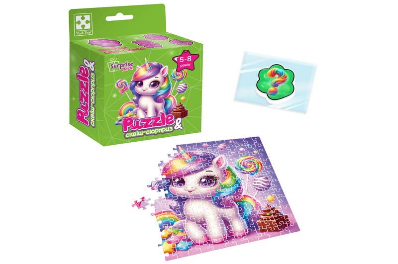 Гра розвиваюча пазли із сюрпризом Єдиноріжка" 2 VT8030-02 (укр)"