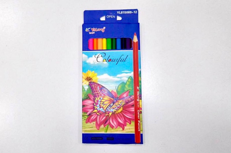 Олівці кольорові Папуга Yalong YL815069-12