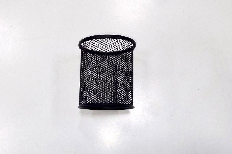 Стакан підставка для ручок метал Чорна(12/96)