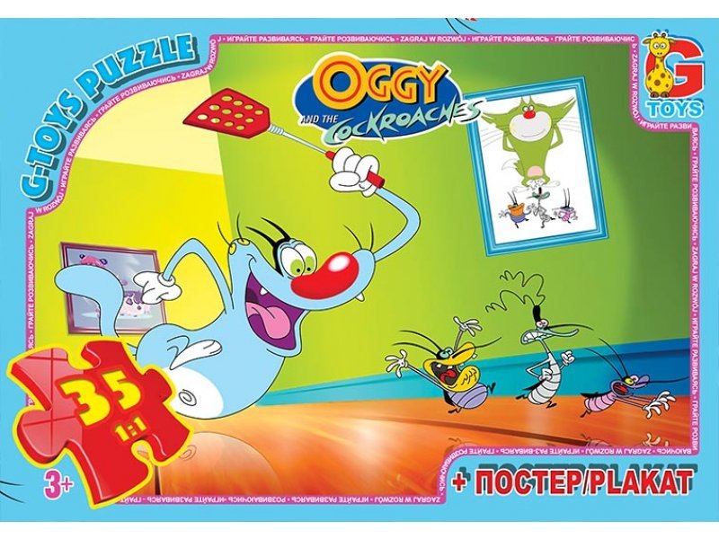 Пазли ТМ G-Toys&quot; із серії &quot;Оггі та кукарачі&quot;, 35 ел.  OG01&quot;