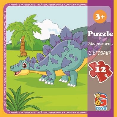 Пазли ТМ G-Toys&quot; із серії &quot;Динозаври&quot;, 12 ел.  LD08&quot;