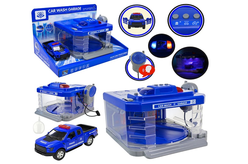 Автомийка CLM 888 (12) металопластикова машинка, підсвічування, парогенератор, звуки, рухливі елемен