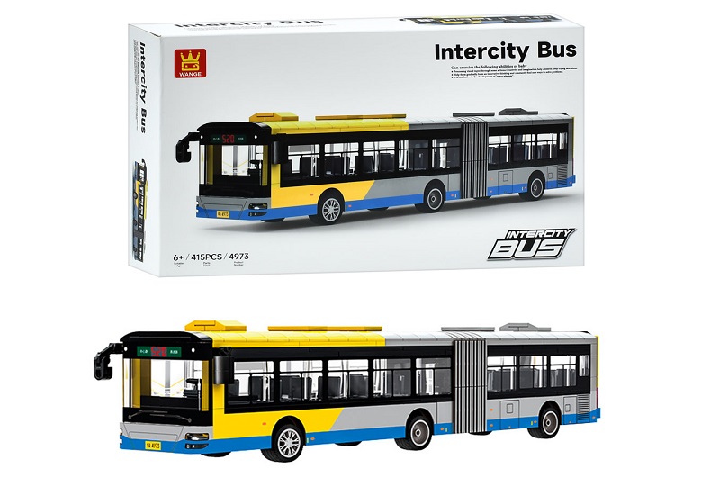 Конструктор 4973 (8шт) міська серія, автобус, 39см, 415дет, в кор-ці, 40-25-8,5см