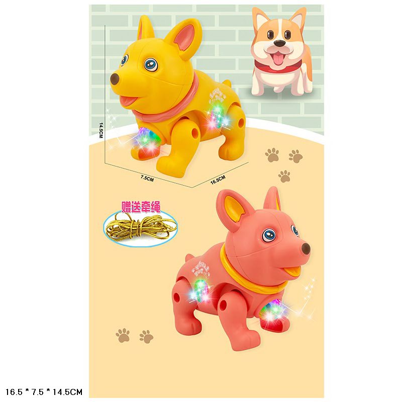 Песик арт. 776-17 (192шт/2) батар, 4 кольори мікс , світ, пакет. 16,5*7,5*14,5см