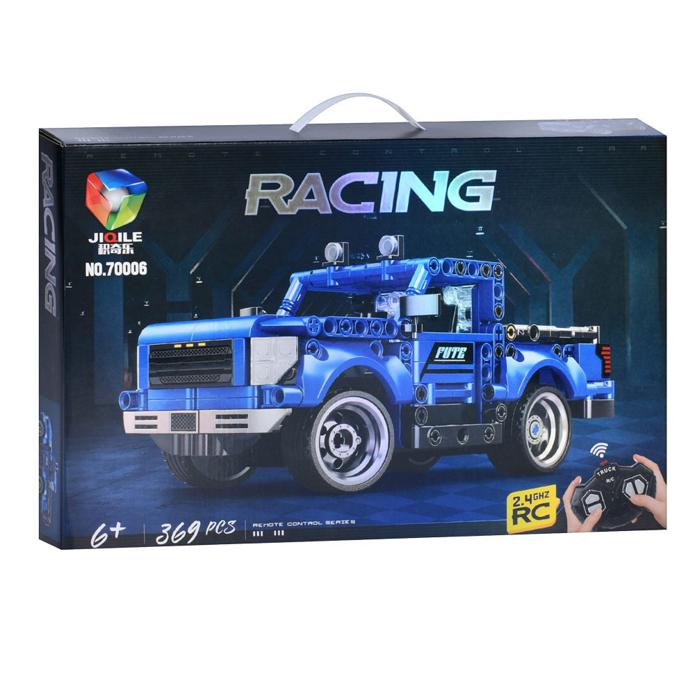 Конструктор 70006 (18шт) р/к2,4G, машина, 21см, 369дет, на бат-ці, в кор-ці, 54,5-35-7см