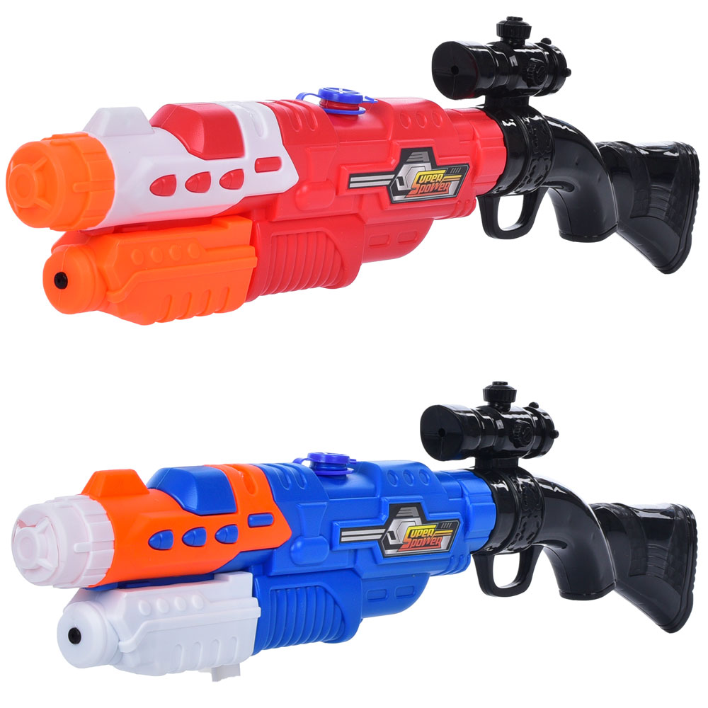 Водяний бластер MR 0964 (36шт) помпа, розмір великий, 57см, 2 кольори, в кульку 68-19-5см