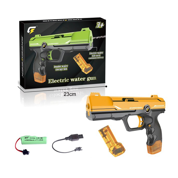 Водяний пістолет X77-51 (24шт) акум, 21,5см, USBзарядне, 2 кольори, в кор-ці, 23-18-4см
