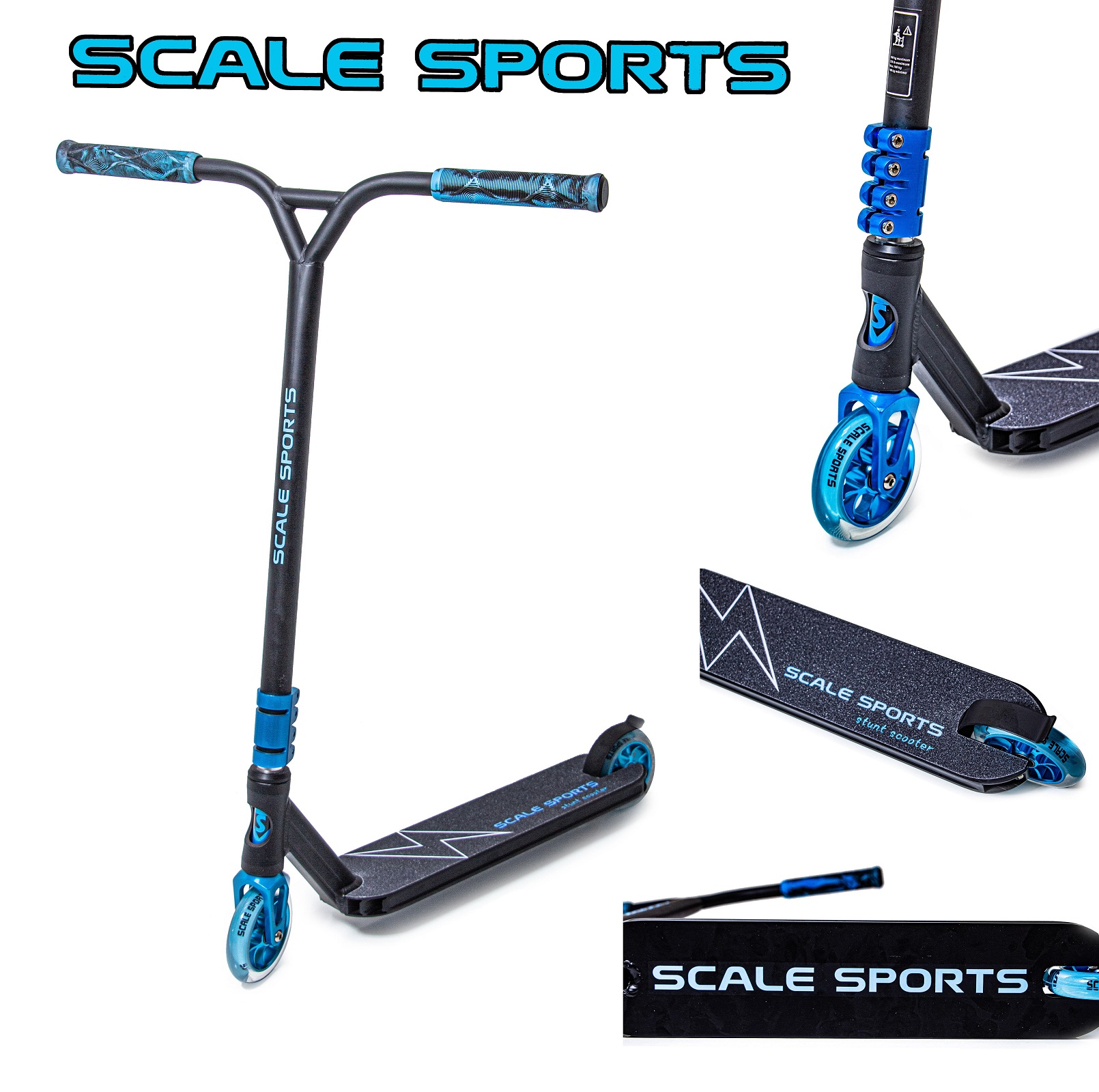 ТРЮКОВИЙ САМОКАТ SCALE SPORTS ADRENALINE 110mm ЧОРНИЙ