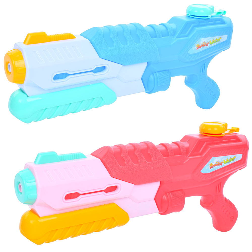 Водяний бластер 828-3 (72шт) 36,5см, помпа, 2 кольори, у пакеті, 22-43-5см