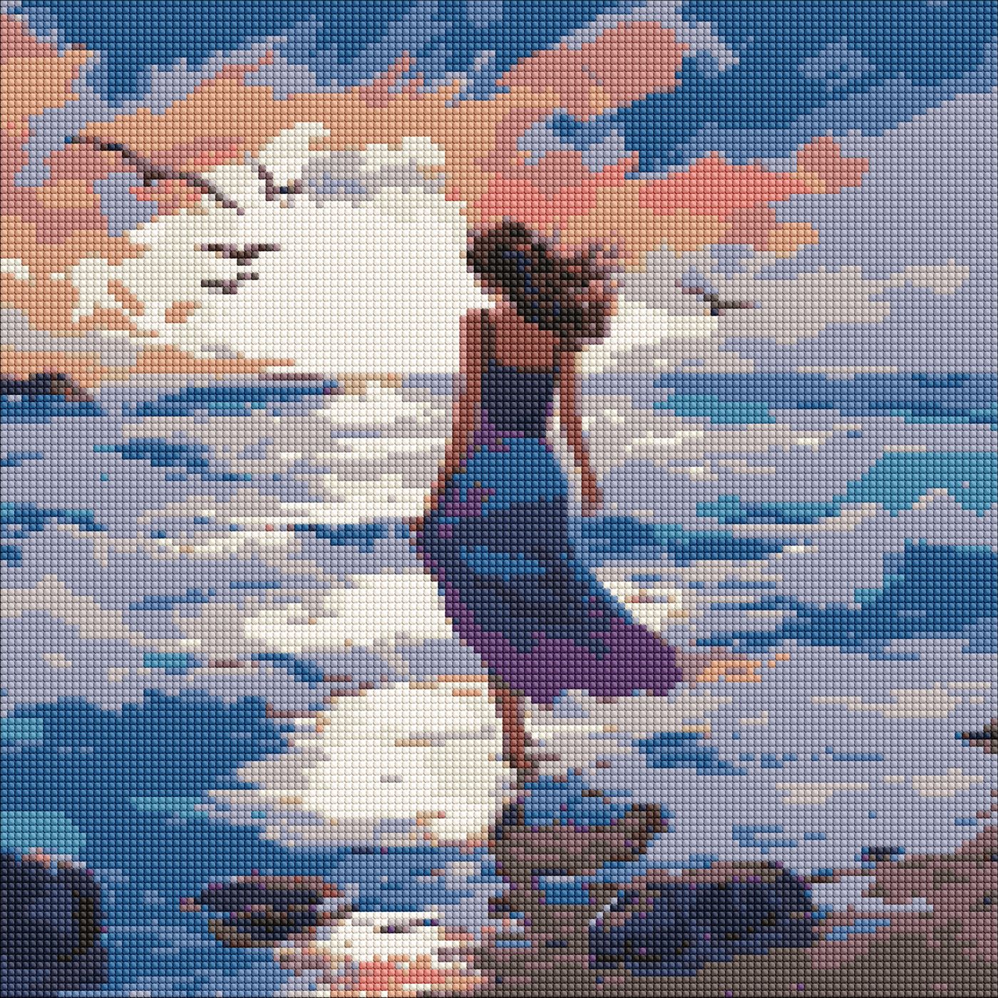 Набір з алмазною мозаїкою Прекрасна стихія" 40х40см  AMO7965"