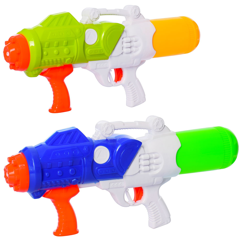 Водяний бластер MR 0201 (24шт) помпа, розмір великий, 49см, 2 кольори, в кульку, 27,5-58-9см